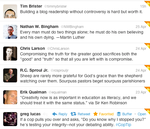 Tweetables 04/26